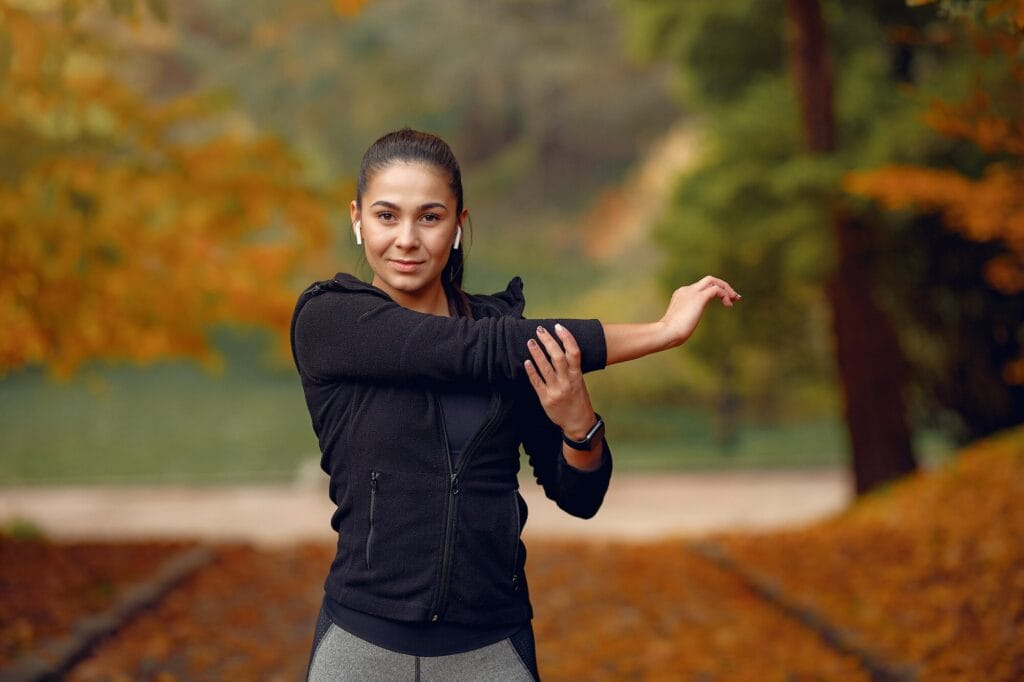 Lady Exercising